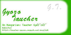 gyozo taucher business card